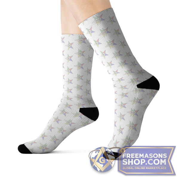 Eastern Star Pattern Socks | FreemasonsShop.com | All Over Prints