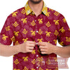 Shriners Masonic Beach Shirt | FreemasonsShop.com | Short Sleeve Button Down Shirt - AOP