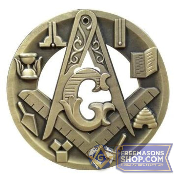 Masonic Metal Car Emblem 3D | FreemasonsShop.com | Car Decal