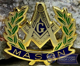 Olive Branch Peace Masonic Lapel Pin 2.6 x 2.3cm