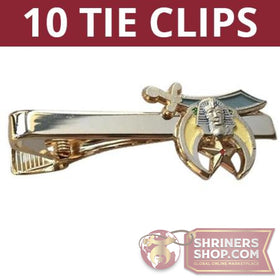 Shriners Scimitar Tie Clips - Set of 10