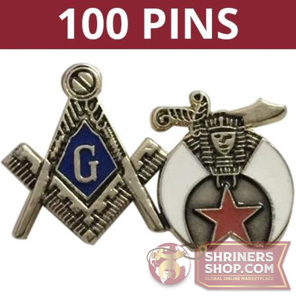 Shriners & Masons United Pins - Set of 100 | FreemasonsShop.com |