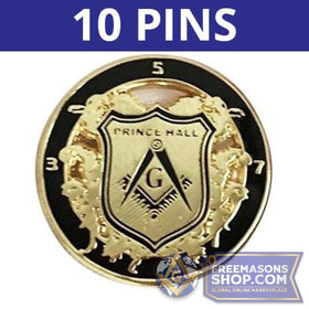 Prince Hall Pins - Set of 10