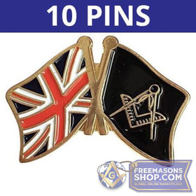 United Kingdom Freemasons Pins - Set of 10