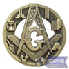 Masonic Metal Car Emblem 3D
