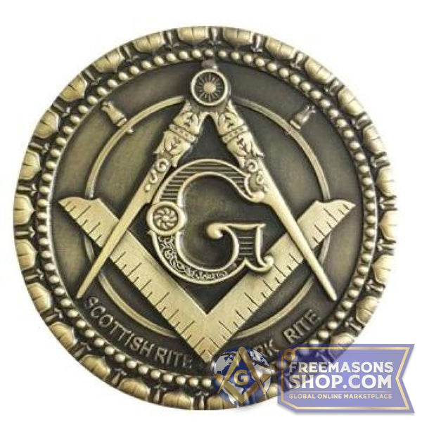Masonic Metal Car Emblem 3D | FreemasonsShop.com | Car Decal