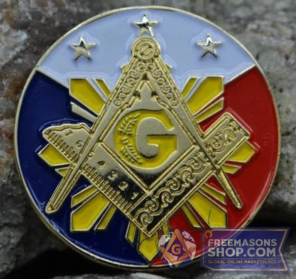 Philippines Flag Masonic Lapel Pin | FreemasonsShop.com | Pins