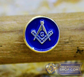 Masonic Lapel Pin Blue 1cm