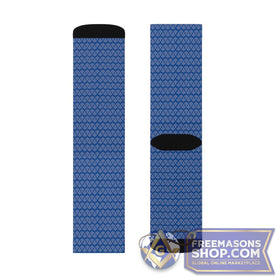 Masonic Pattern Socks - Blue