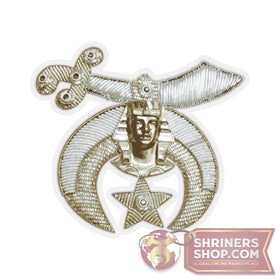 Shriners Scimitar Sticker (Embroidered Style)