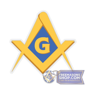 Masonic Square & Compass Sticker