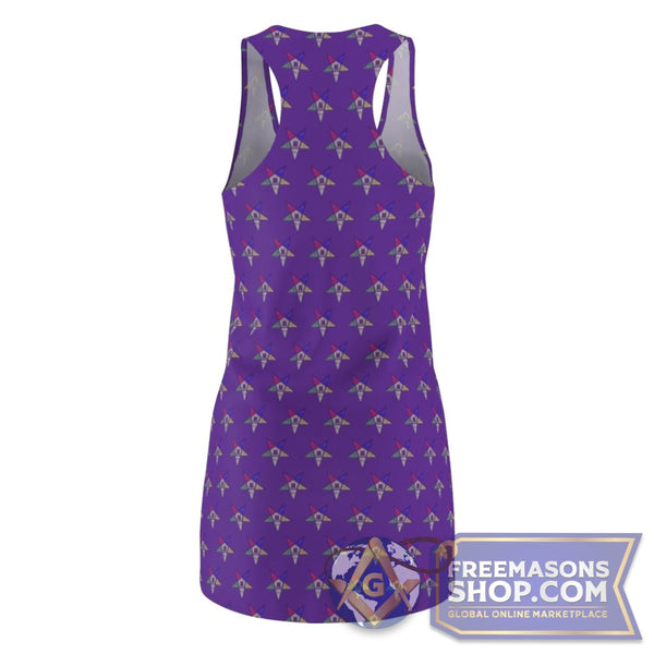 Eastern Star Pattern Dress - Purple | FreemasonsShop.com | All Over Prints