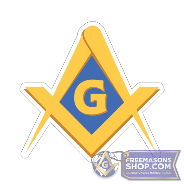 Masonic Square & Compass Sticker | FreemasonsShop.com | Paper products
