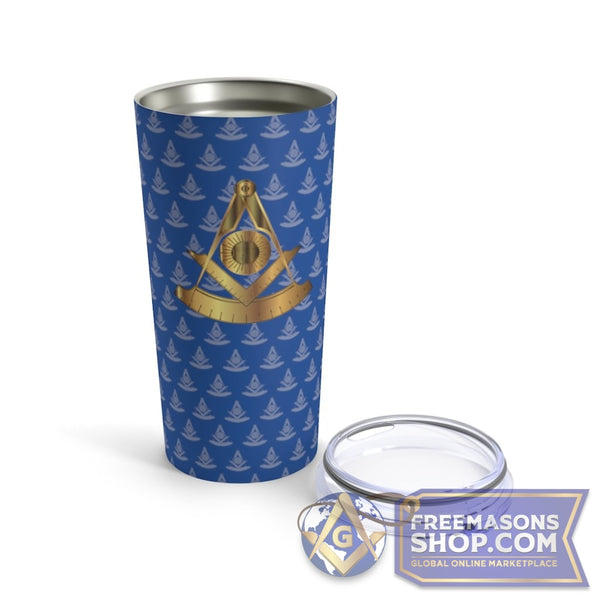 Past Master 20oz Tumbler Cup - Blue | FreemasonsShop.com | Mug