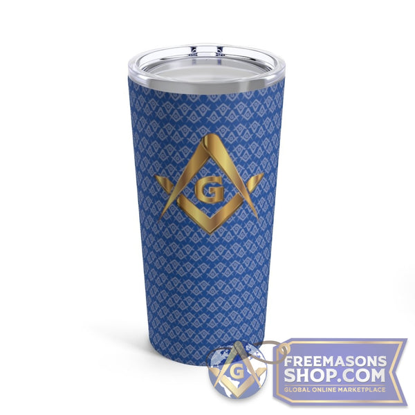 Masonic 20oz Tumbler Cup - Blue | FreemasonsShop.com | Mug