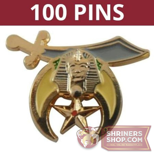 Shriners Scimitar Lapel Pin - Set of 100 | FreemasonsShop.com | Pins