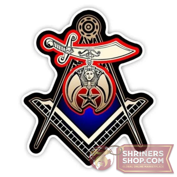 Masonic Shriner Car Decal | FreemasonsShop.com | Car Decal