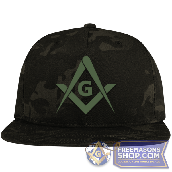 Camo Flat Bill Snapback Masonic Hat | FreemasonsShop.com | Hats