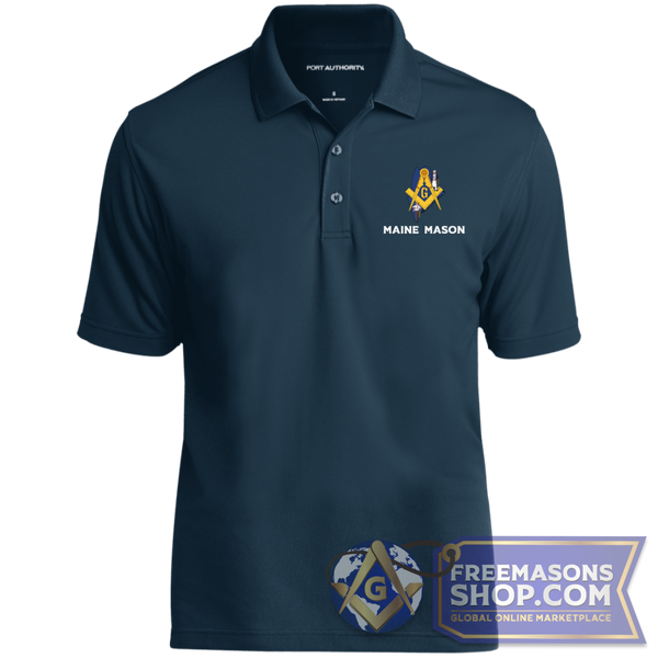 Maine Mason Polo Shirt | FreemasonsShop.com | Polo Shirts
