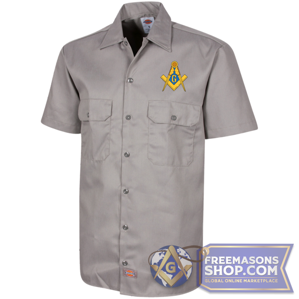 Masonic Men's Short Sleeve Workshirt | FreemasonsShop.com |