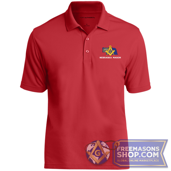 Nebraska Mason Polo Shirt | FreemasonsShop.com | Polo Shirts