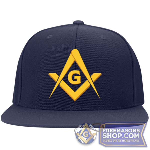 Masonic Flat Bill Snapback Hat | FreemasonsShop.com | Hats