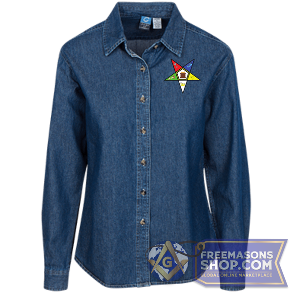 Eastern Star OES Denim Shirt | FreemasonsShop.com |