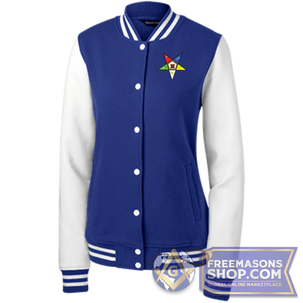 Eastern Star Women's Fleece Letterman Jacket | FreemasonsShop.com | Sweatshirts