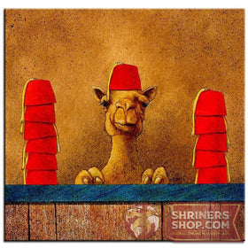 Shriners Camel Canvas Oil Painting Print