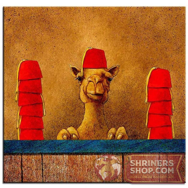 Shriners Camel Canvas Oil Painting Print | FreemasonsShop.com | Gifts