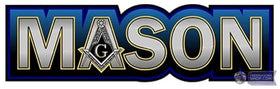 Masonic Car Sticker 5cm x 4.4cm