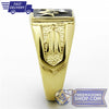 Gold Steel Freemasons Ring Crystal | FreemasonsShop.com | Ring