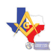 Texas Masons Sticker | FreemasonsShop.com | Paper products