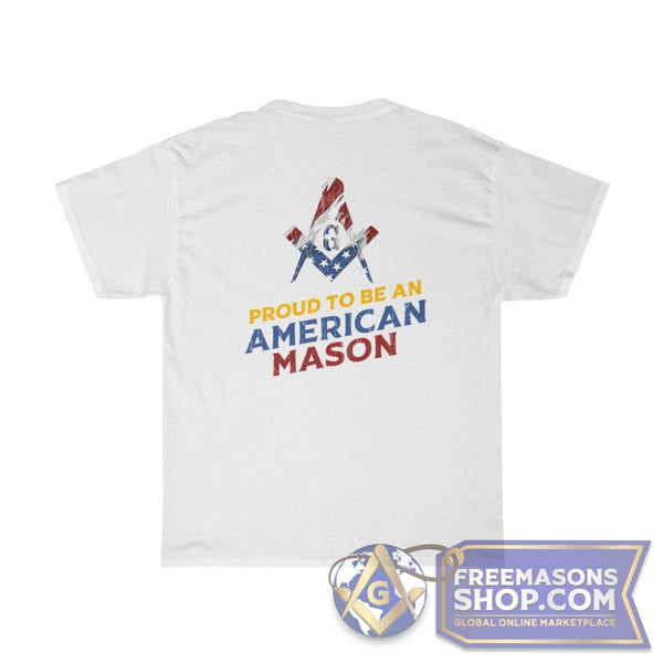 American Mason Flag T-Shirt | FreemasonsShop.com | T-Shirt