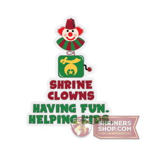Shriners Clown Sticker