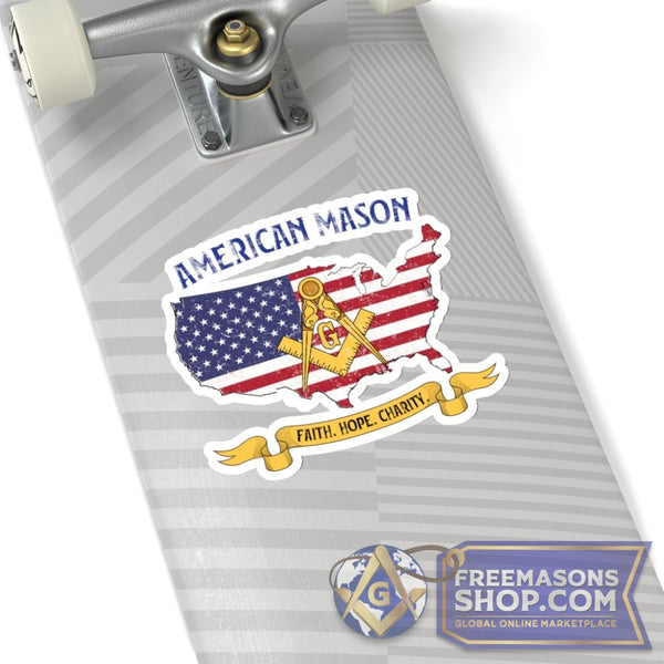 American Mason Sticker | FreemasonsShop.com | Paper products