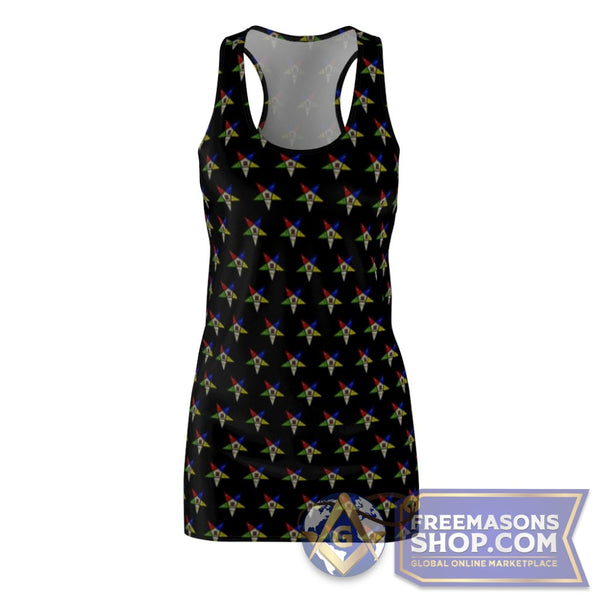 Eastern Star Pattern Dress - Black | FreemasonsShop.com | All Over Prints
