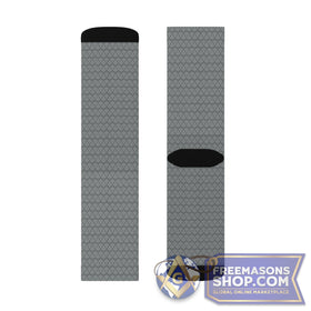 Masonic Pattern Socks - Gray