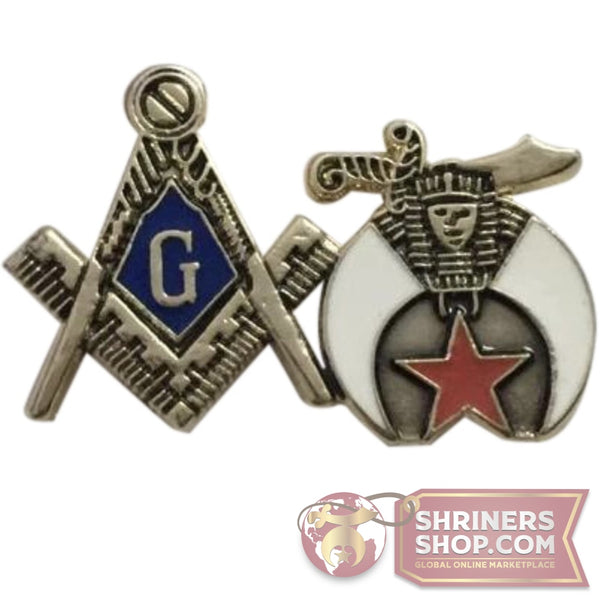 Combo Masonic Shriner Lapel Pin | FreemasonsShop.com | Pins