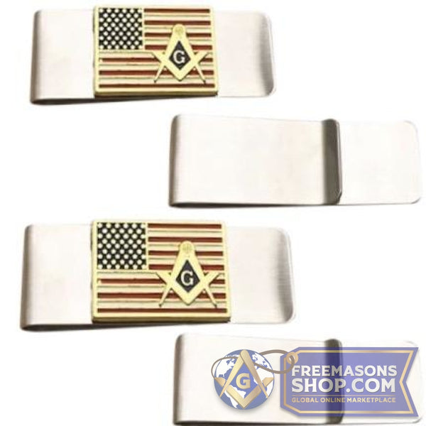 USA Masonic Money Clip | FreemasonsShop.com | Accessories