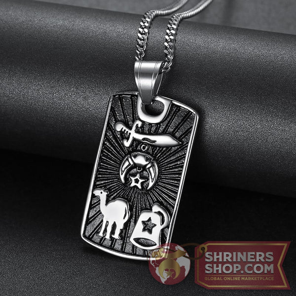Shriners Scimitar & Fez Necklace | FreemasonsShop.com | Jewelry
