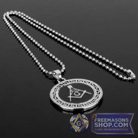 Masonic Vintage Silver Necklace