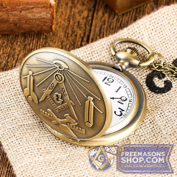 Bronze Masonic Pocket Watch | FreemasonsShop.com | Watch