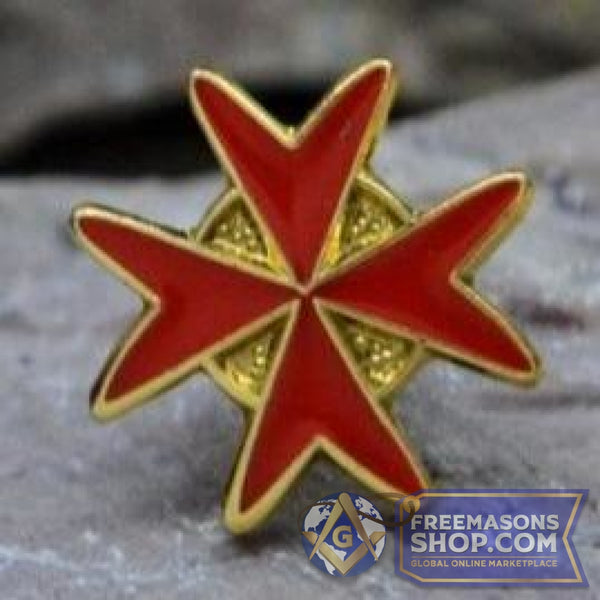 Knights Templar Red Cross Lapel Pin | FreemasonsShop.com | Pins