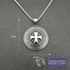 Knights Templar Steel Pendant (Gold or Silver) | FreemasonsShop.com | Jewelry