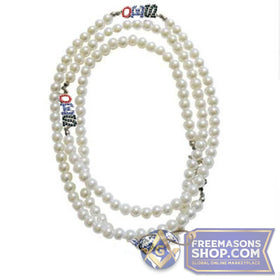 Eastern Star Long Pearl Necklace