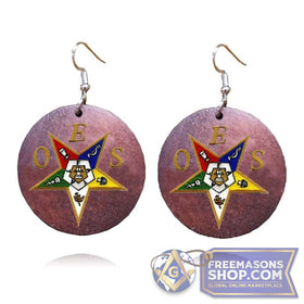 Eastern Star Wooden Earrings (Star)