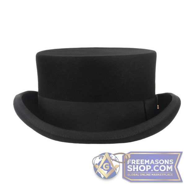 Worshipful Master Wool Top Hat - 11cm | FreemasonsShop.com | Hat