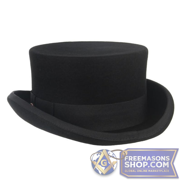 Worshipful Master Wool Top Hat - 11cm | FreemasonsShop.com | Hat