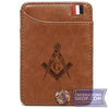 Leather Masonic Wallet (Brown & Black)